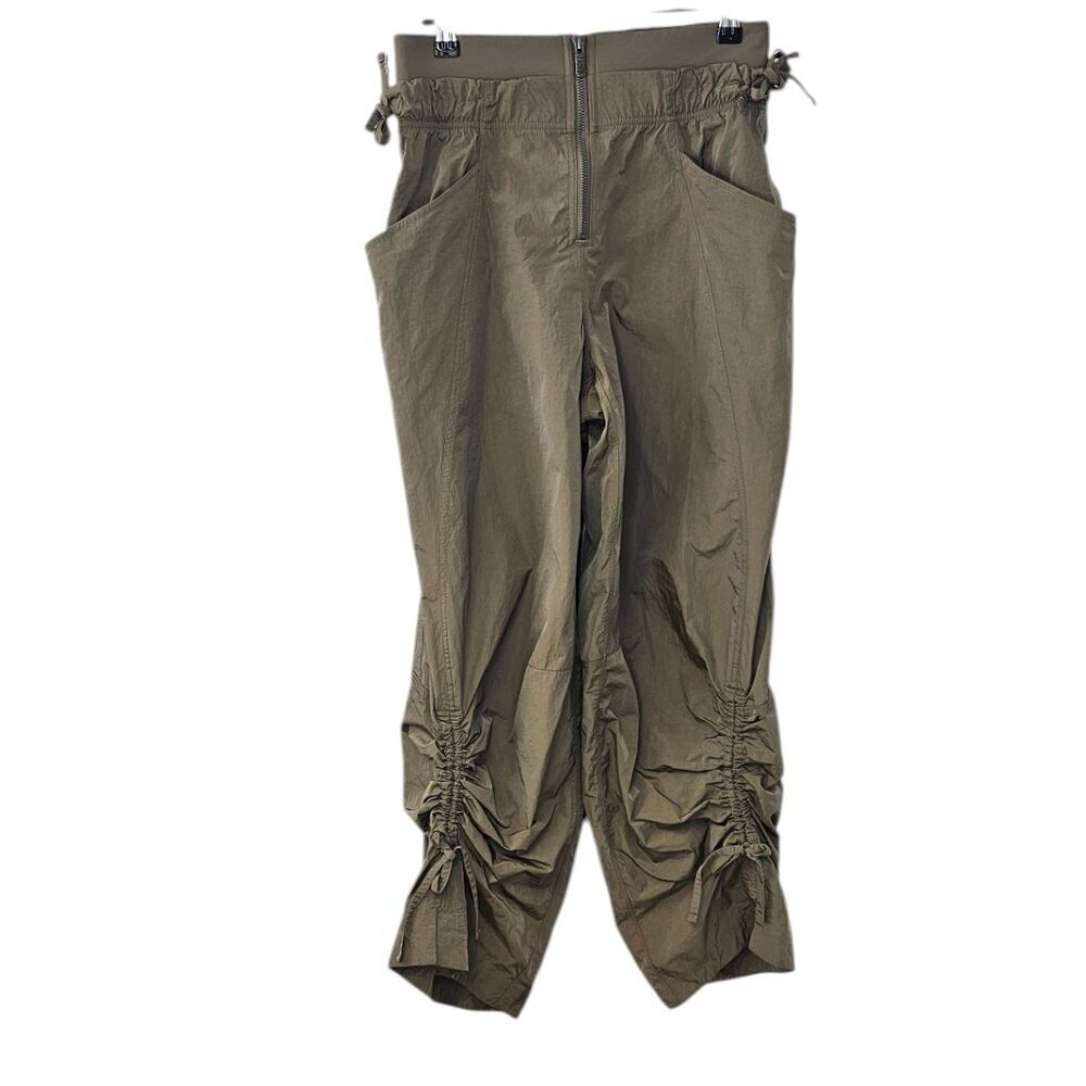 Lululemon Womens Cinchable Wide-Leg High-Rise Pant, Nomad, Water Repellent, 4